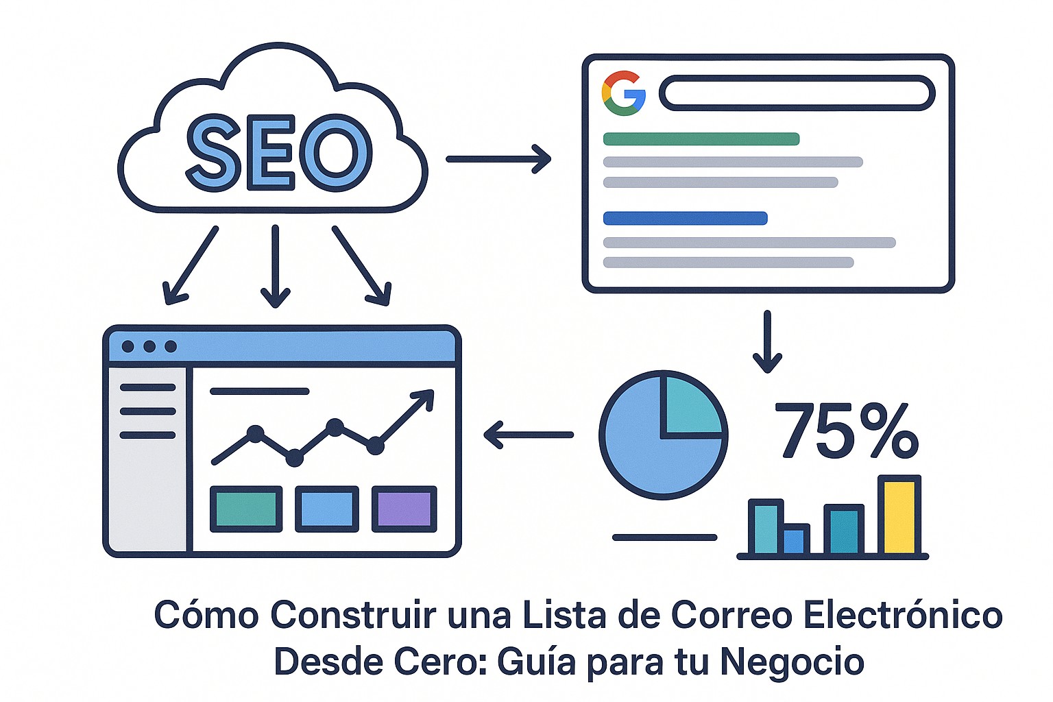 Diagrama sobre como construir lista correo electronico