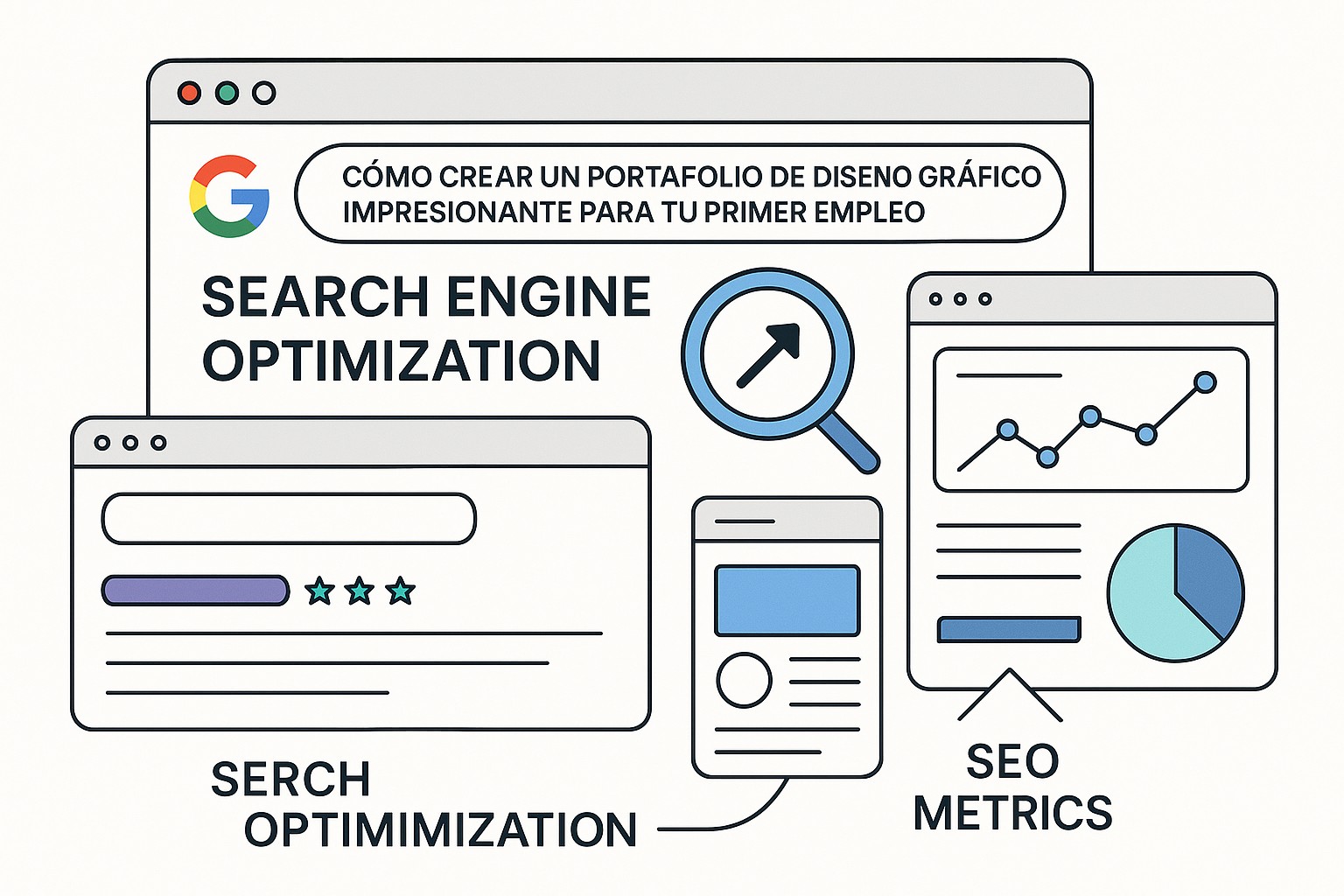 Diagrama sobre como crear portafolio diseno grafico