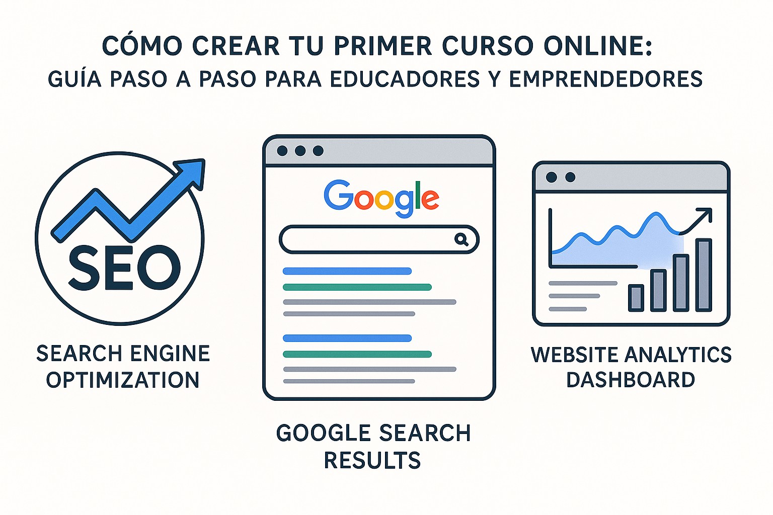 Diagrama sobre como crear primer curso online exitoso