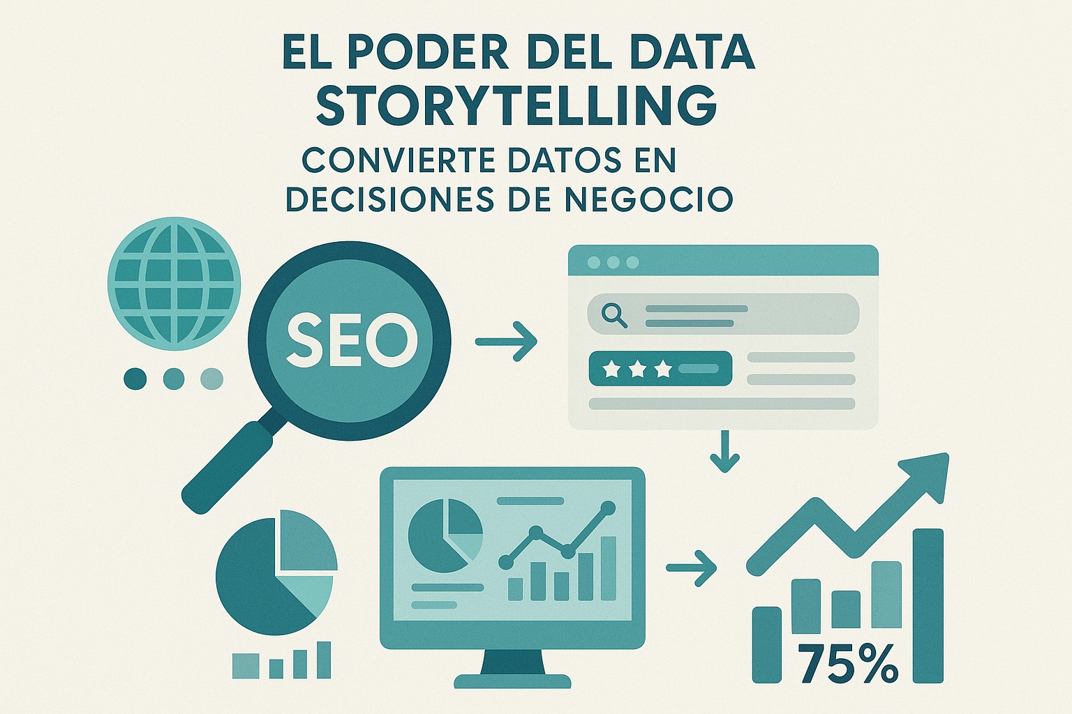 Infografía: conceptos clave de El Poder del Data Storytelling: Convierte Datos en Decisiones de Negocio