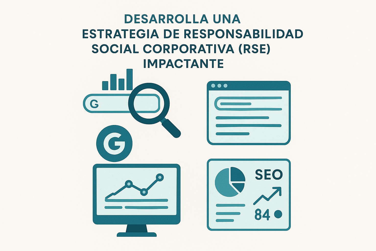 Infografía: conceptos clave de Desarrolla una Estrategia de Responsabilidad Social Corporativa (RSE) Impactante