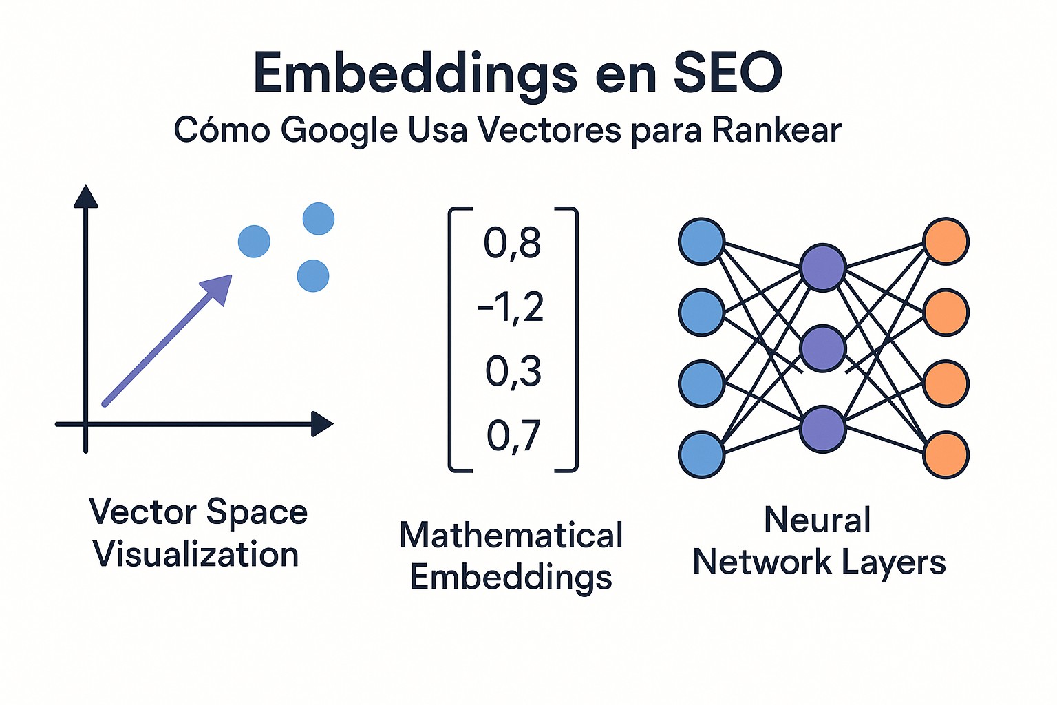 Ilustración sobre embeddings seo explicado