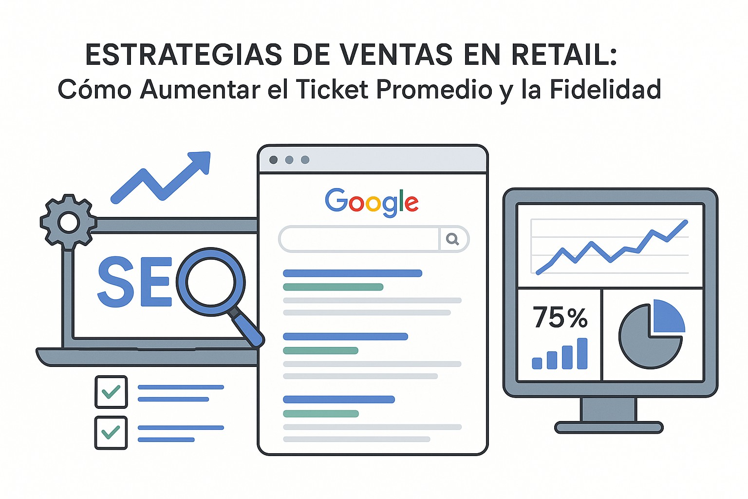 Diagrama sobre estrategias ventas retail
