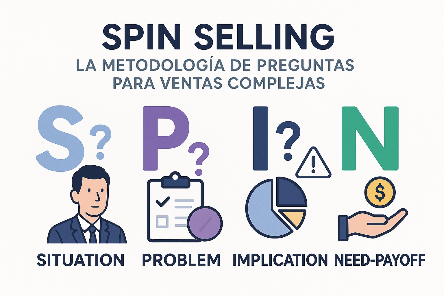 Diagrama sobre metodologia spin selling