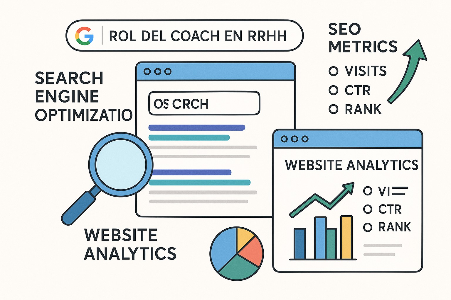 Coach de RRHH realizando una sesión de coaching de equipo para mejorar la colaboración y la comunicación